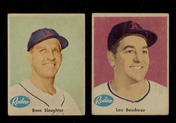 1956 Rodeo Meats Athletics Lot of 6