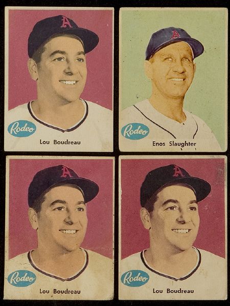 1955-56 Rodeo Meats Athletics Lot of 23