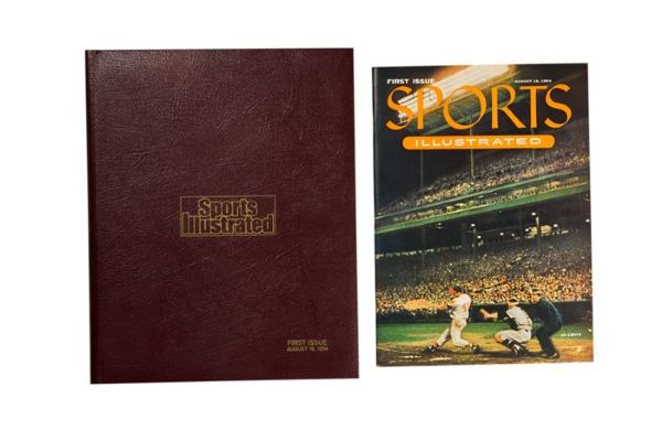 First Issue of Sports Illustrated Magazine in Presentation Folder  