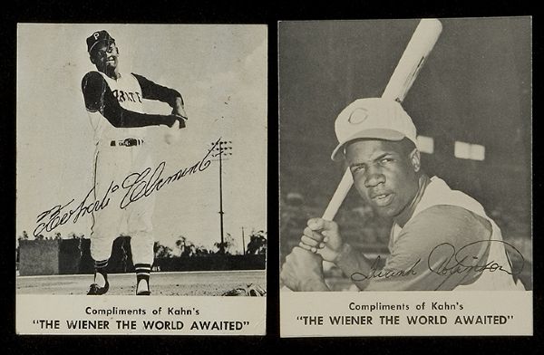 1962 Kahn's Wieners Lot of 22 including Clemente & F. Robinson  