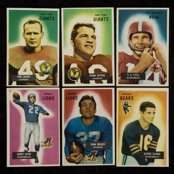 1955 Bowman Football Complete Set of 160  