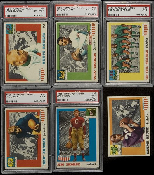 1955 Topps All-American Football Complete Set of 100  