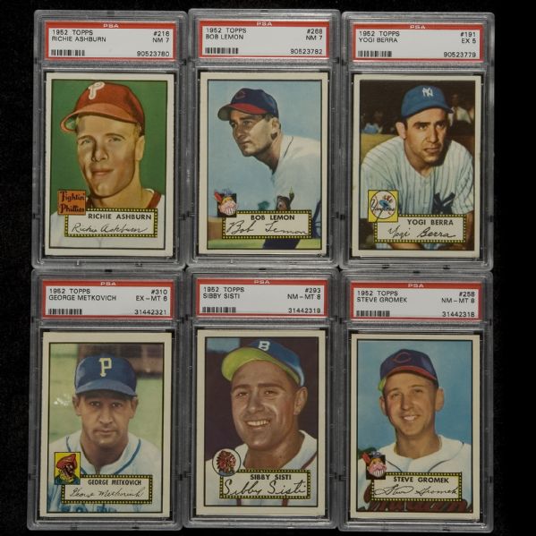 1952 Topps Baseball Lot of 108 Different 