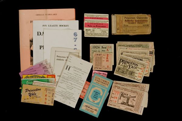 Ivy League Ticket and Program Collection  