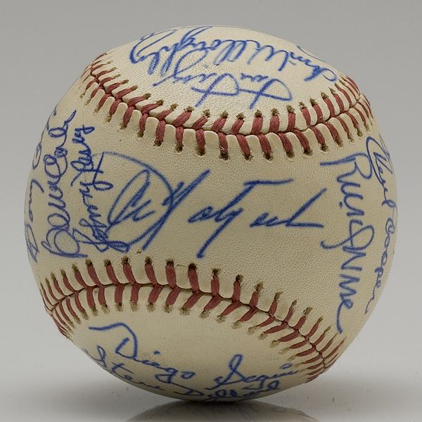 1975 Boston Red Sox Team Signed Baseball  