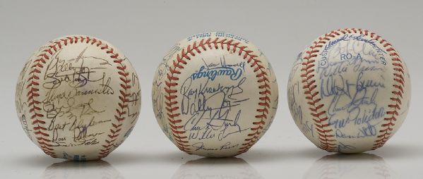 Group of 6 California Angels Autographed Baseballs 1986-92  