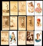 SHOEBOX LOT OF 58 19TH CENTURY TOBACCO CARDS INCLUDING 6 N172 OLD JUDGES