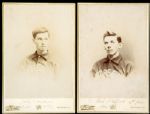 VERY SCARCE 1894 CABINET CARDS OF BOB STAFFORD AND JOHN "BROWNIE" FOREMAN