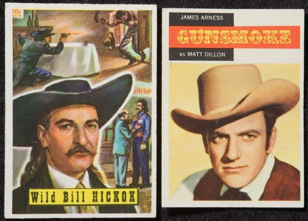 1950s Topps Western Sets (2) - Round Up & TV Westerns 