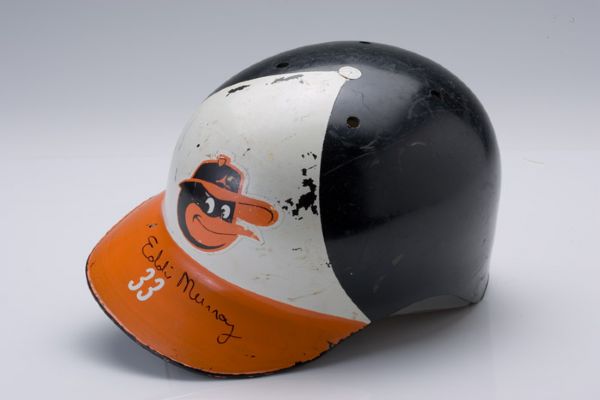 Eddie Murray Autographed Orioles Game Used Batting Helmet 
