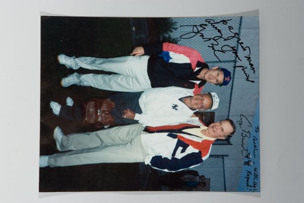 George Bush Sr. & Jr. Autographed 8 by 10 Photo