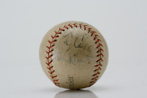Ty Cobb Signed Mini Baseball 