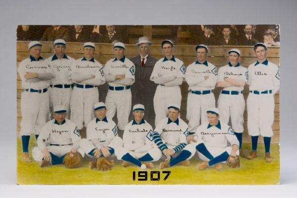 1907 PCL Champion Los Angeles Angels Color Tinted Photo 