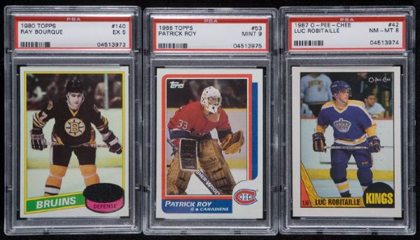1974/75 OPC 1980/81 Topps 1986/87 Topps & 1987/88 OPC Hockey Complete Sets 