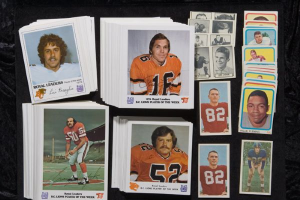 Large Collection of Canadian Football League Cards & Memorabilia 