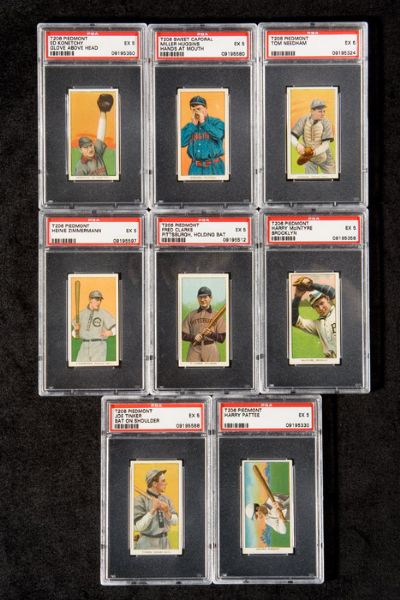 1909-11 T206 EX PSA 5 GRADED LOT OF 21 DIFFERENT