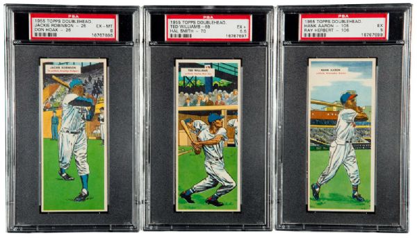 1955 TOPPS DOUBLEHEADERS COMPLETE SET OF 66