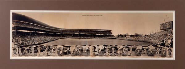 1939 CHICAGO CUBS WRIGLEY FIELD PANORAMA