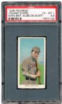1909-11 T206 JOHNNY EVERS (WITH BAT, CUBS ON SHIRT) EX-MT+ PSA 6.5