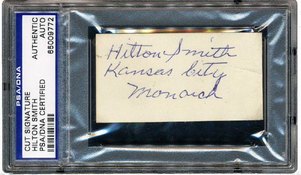 LOT OF (5) NEGRO LEAGUE INDEX CARDS & CUT SIGNATURES INC. SATCHELL PAIGE ALL ENCAPSULATED BY PSA/DNA