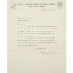 CHRISTY MATHEWSON 1924 TYPED SIGNED LETTER AND ENVELOPE