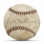 CHRISTY MATHEWSON SIGNED BASEBALL