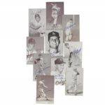1940S-1960S EXHIBIT SUPPLY CO. SIGNED CARDS COLLECTION (75) INCLUDING 53 BY HALL OF FAMERS