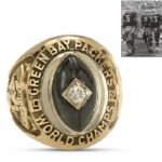LEW ANDERSON 1962 GREEN BAY PACKERS NFL 14K GOLD AND DIAMOND CHAMPIONSHIP RING