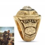 SCOUT/RECRUITER LEW ANDERSONS 1968 GREEN BAY PACKERS SUPERBOWL II 14K GOLD AND DIAMOND RING