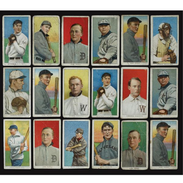 MASSIVE HOARD OF OVER 600 T206 TOBACCO CARDS INCLUDING 93 HALL OF FAMERS