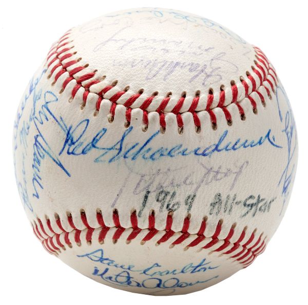 1969 NATIONAL LEAGUE ALL-STAR TEAM SIGNED BASEBALL INCL. CLEMENTE