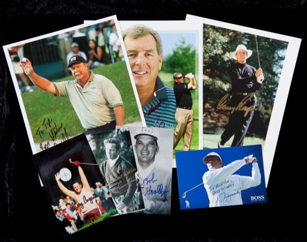 TWENTY FOUR SIGNED PHOTOGRAPHS FROM PREVIOUS MASTERS WINNERS