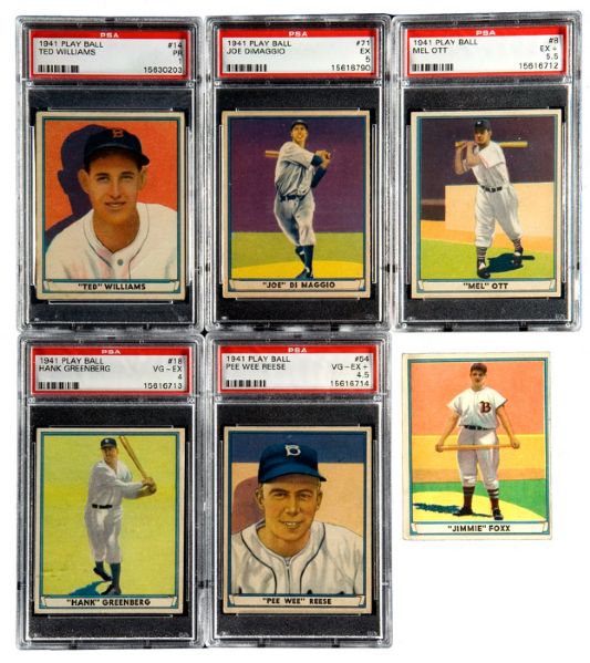 1941 PLAY BALL COMPLETE SET OF 72