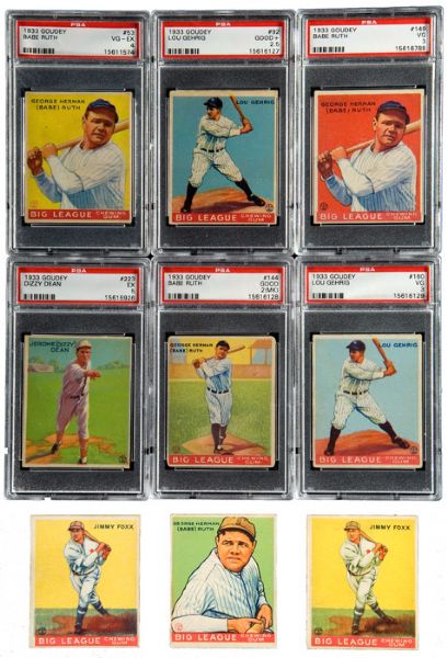 1933 GOUDEY COMPLETE SET OF 239