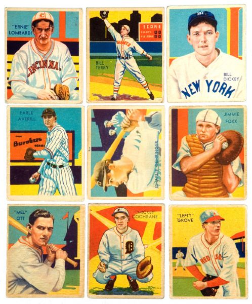 1934-36 DIAMOND STARS LOT OF 86 (75 DIFFERENT) WITH 25 HALL OF FAMERS AND ALL 12 HIGH NUMBERS