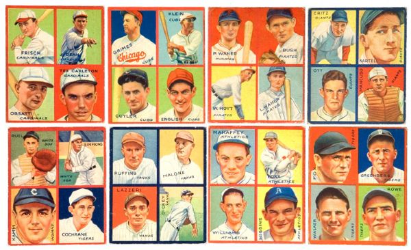 1935 GOUDEY 4-IN-1 COMPLETE SET OF 36