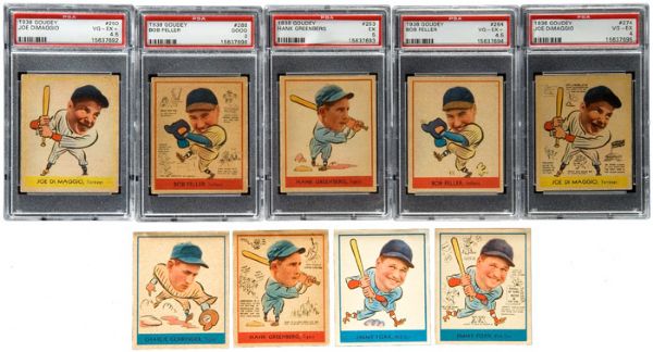 1938 GOUDEY COMPLETE SET OF 48