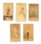 1887-90 N172 OLD JUDGE LOT OF 9 INCLUDING HOFERS WARD AND MCCARTHY