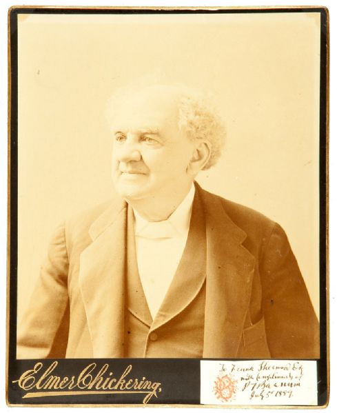 1889 P.T. BARNUM SIGNED IMPERIAL CABINET CARD