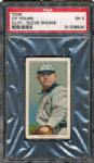 1909-11 T206 CY YOUNG (GLOVE SHOWS) PSA 5 EX