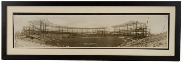 1931 - THE FIRST CLEVELAND STADIUM PANORAMIC PHOTO