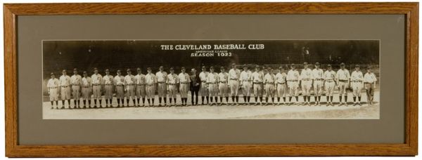 1923 CLEVELAND INDIANS TEAM PANORAMA