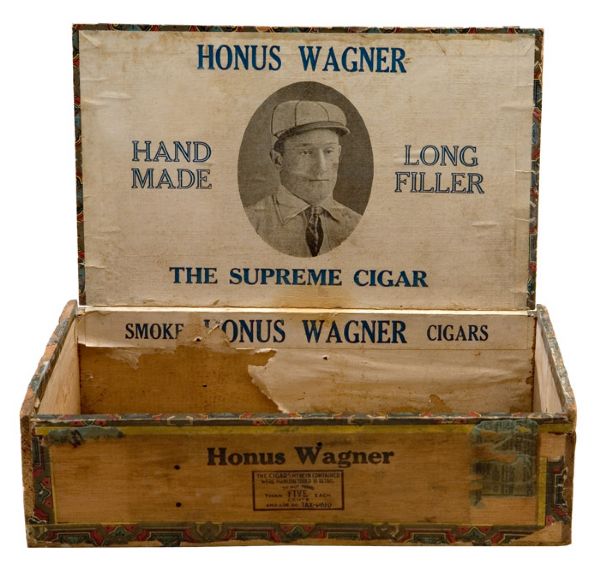CIRCA 1903 HONUS WAGNER CIGAR BOX WITH LABEL
