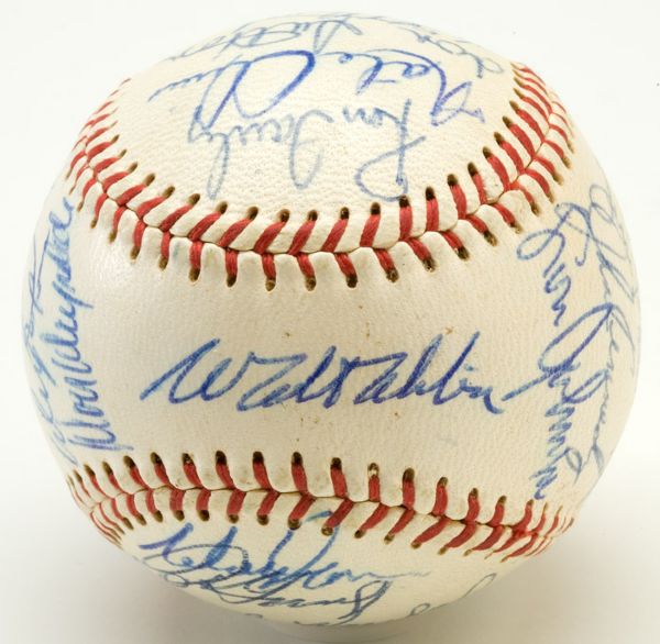 1966 NATIONAL LEAGUE CHAMPION LOS ANGELES DODGERS TEAM SIGNED BASEBALL