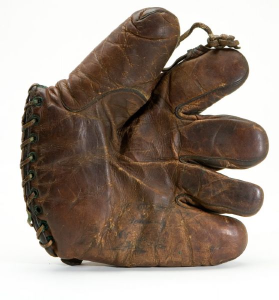 VINTAGE ALEX TAYLOR BRAND GLOVE SIGNED BY TY COBB