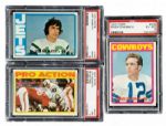 1972 TOPPS FOOTBALL COMPLETE SET OF 351 WITH MINT PSA 9 NAMATH