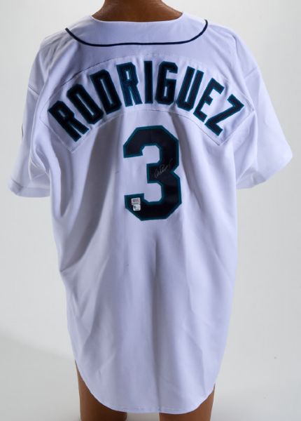 ALEX RODRIGUEZ AUTOGRAPHED SEATTLE MARINERS  REPLICA  HOME JERSEY