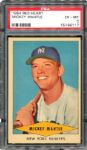 1954 RED HEART MICKEY MANTLE PSA 6 EX-MT