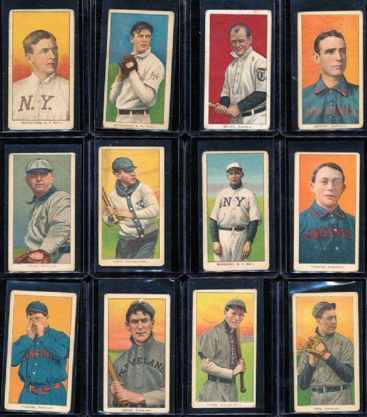 1909-11 T206 LOT OF 213 DIFFERENT INCLUDING 23 HALL OF FAMERS