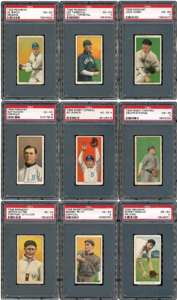 1909-11 T206 VG-EX PSA 4 GRADED LOT OF 41 DIFFERENT